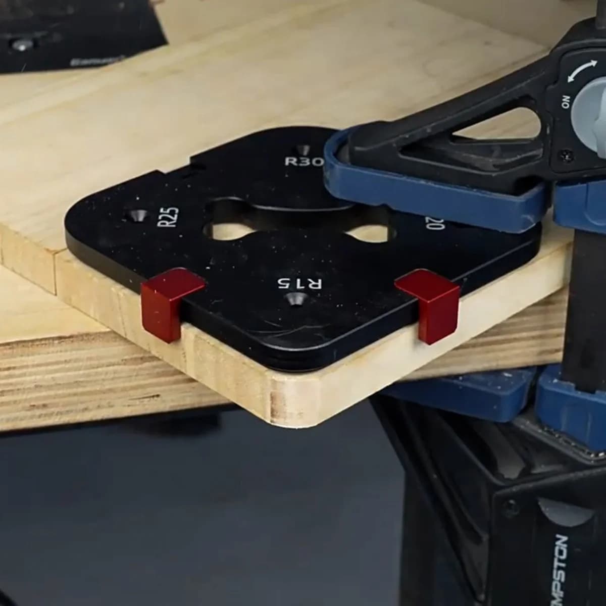 Jeu de gabarits d'arrondi en aluminium pour défonceuse, R15-R50