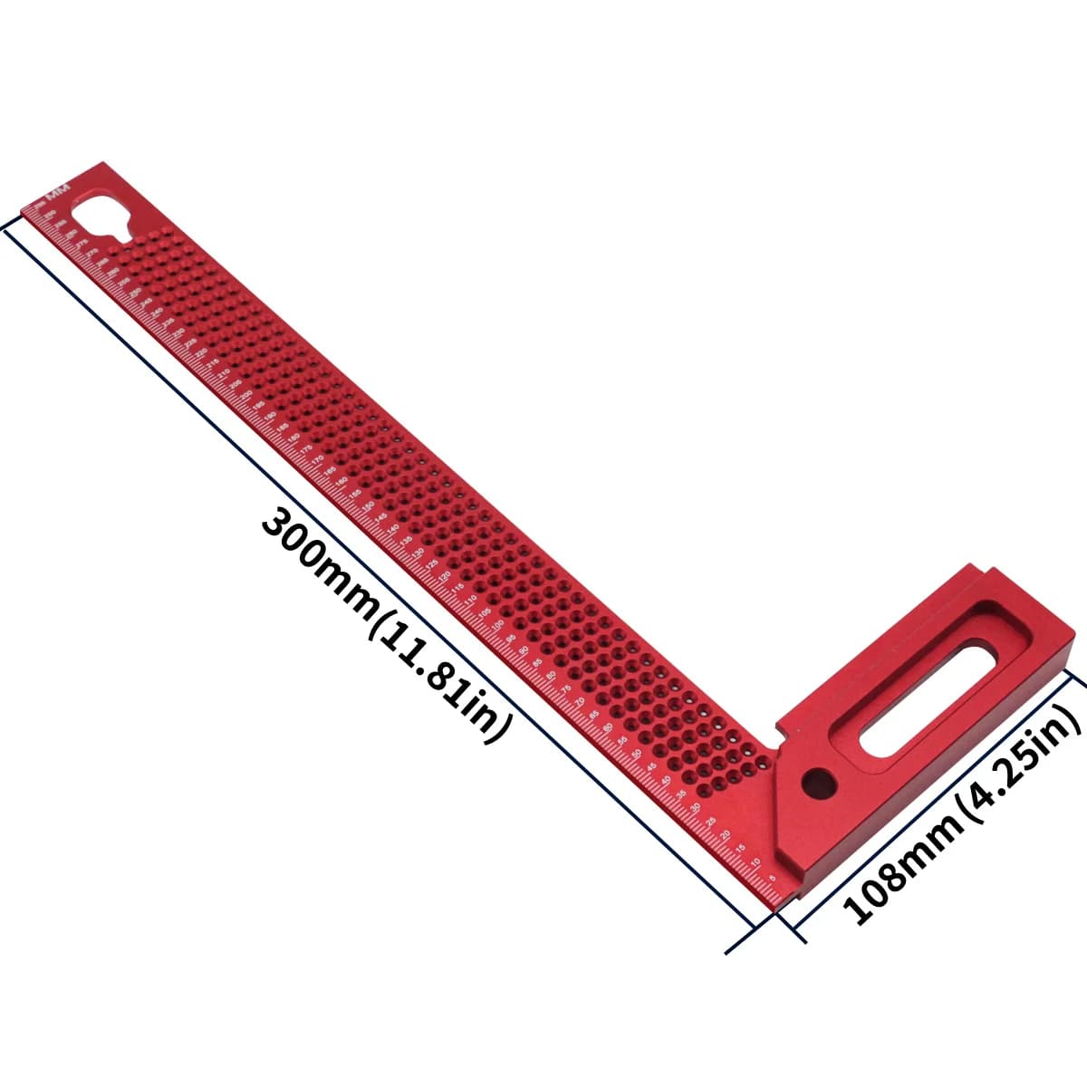 Équerre de traçage et règle de marquage en aluminium de précision