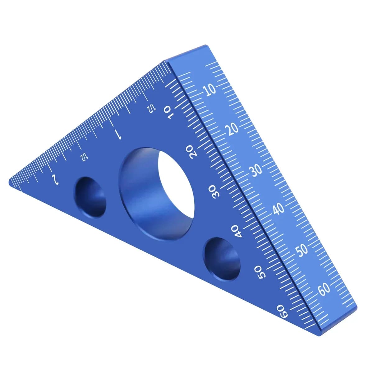 Règle d'angle de précision en aluminium 45/90 degrés