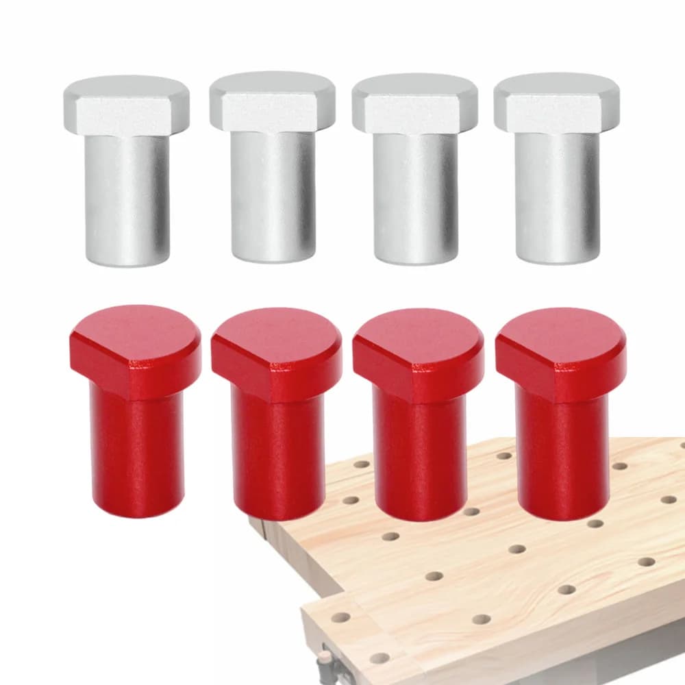 Jeu de 4 taquets d'établi en aluminium, 19/20 mm