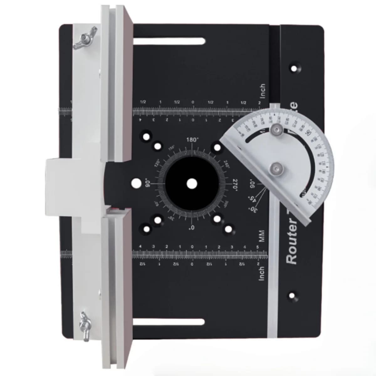 Jeu de plaques d'insert pour table de fraisage, rainurage et chanfreinage