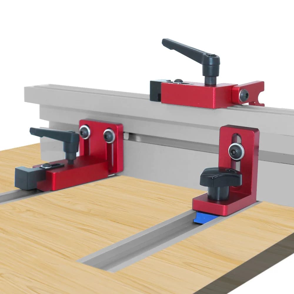 Butée de rail à onglet en aluminium pour défonceuse et scie sur table