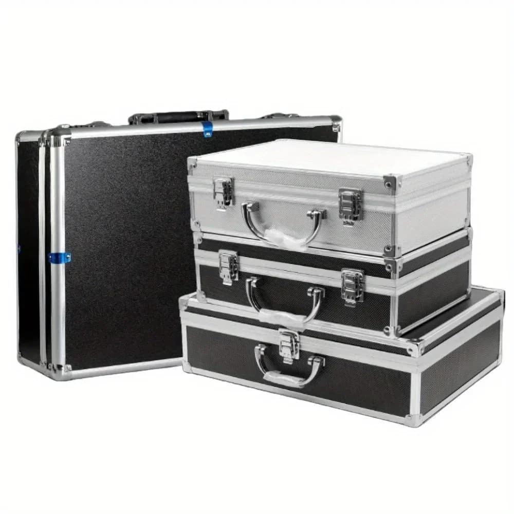 Mallette de rangement portable en aluminium anti-choc