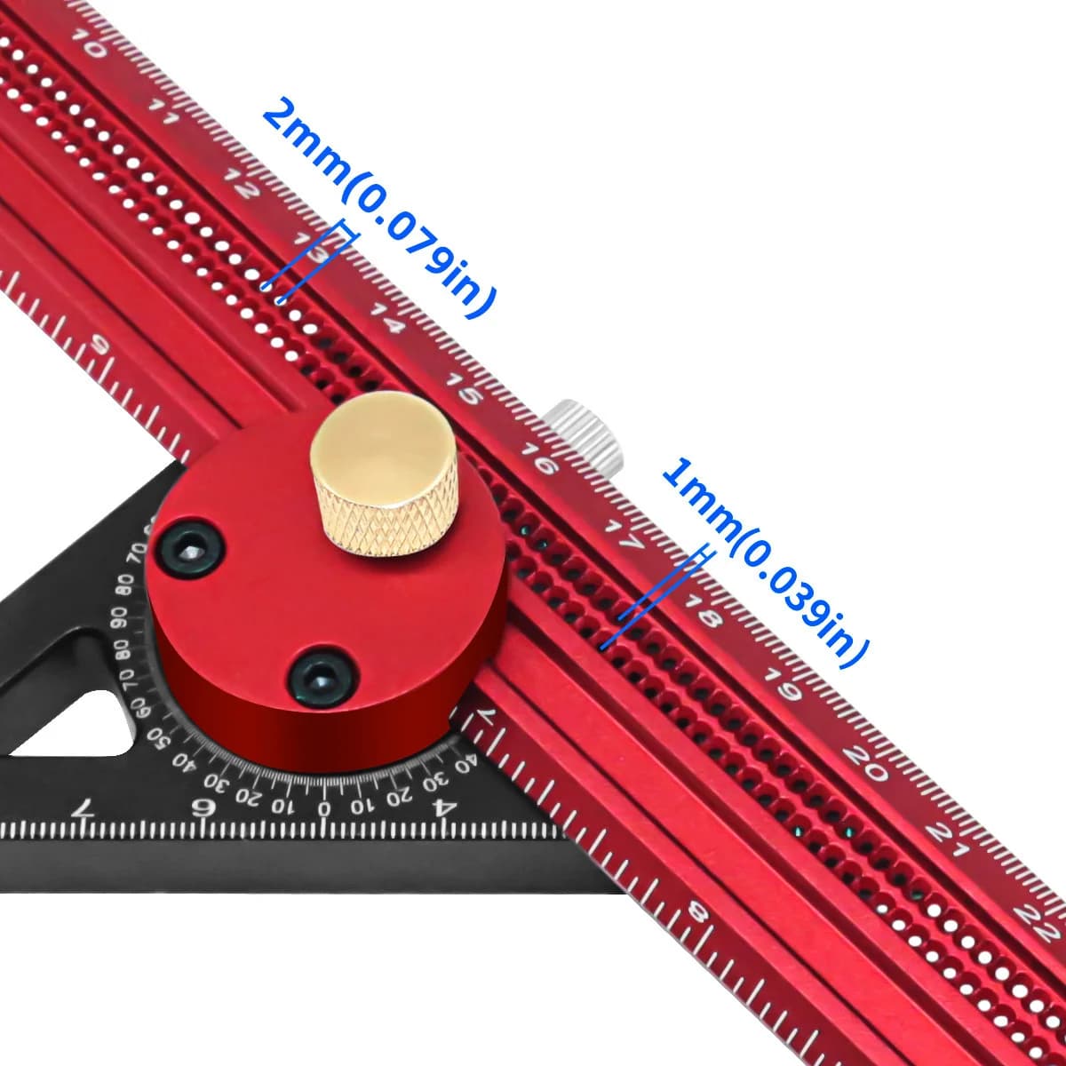 Règle de traçage en T et jauge de marquage en aluminium de précision